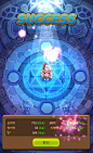 [모바일] 던전링크 : 한붓그리기 게임에 RPG를 접목시킨 던전링크의 UI 스크린샷입니다. 인게임 캐릭터와 배경의 퀄리티가 ...
