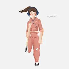 卡通手绘带着耳线听音乐跑步的女孩图片大小2000x2000px 图片尺寸1.88 MB 来自PNG搜索网 pngss.com 免费免扣png素材下载！插画#卡通#女孩#女生#跑步#人物#手绘#听音乐#运动#装饰图案#