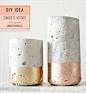 DIY Concrete votives by monsterscircus