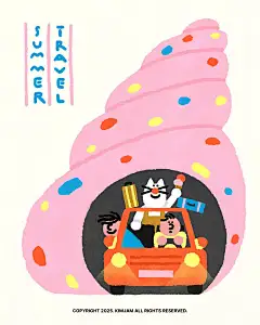 Photo shared by kimjam 김잼 on June 24, 2025 tagging @_kim_jam. 可能是包含下列内容的插图：冰淇淋、海报和文字.