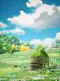 Meadows: Creating Stylized Nature in UE4 : David Holland shared a detailed breakdown of his simple stylized meadow scene loosely inspired by The Legend of Zelda: Breath of the Wild and Ghibli's My Neighbour Totoro.
