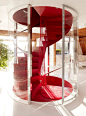 red staircase