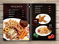 Print design of Menu for restaurant : print design of menu for restaurant. Food photo, collage