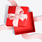 Realistic gift ribbon bow illustration isolated