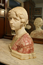 ：C. 1900 ITALIAN MARBLE SCULPTURE SIGNED G. BESFI