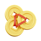Chinese Coins 3D Icon