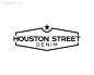 标志说明：休斯顿街牛仔服装店logo设计欣赏。