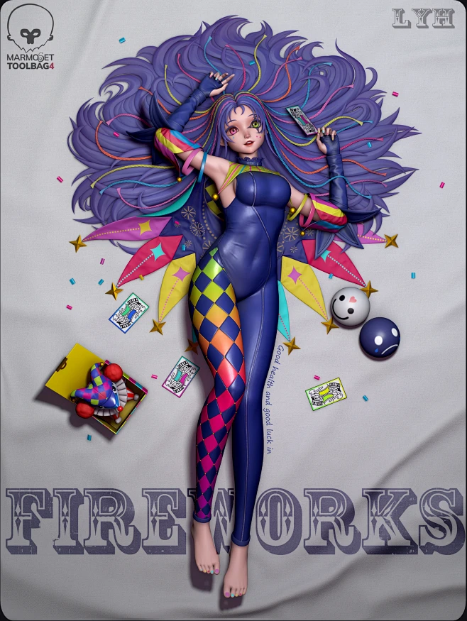 firework模型 - 角色/人物/生物 - 作品模型 - CG模型网-花瓣网