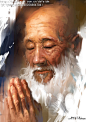 【新提醒】[原画类]大飞《虔诚的老人》-在线教育-微元素Element3ds - Powered by Discuz!