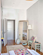 一居室 卧室 实景图 小户型 床 现代简约风格 甜美 白色 简单 舒适 镜子 韩式风格 