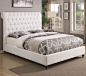 White Fabric Bed Frame