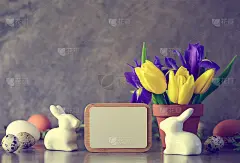 复活节问候概念