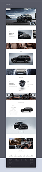 automobile homepage landing page Responsive suv ui ux Vehicle Web Design  Website Website Design