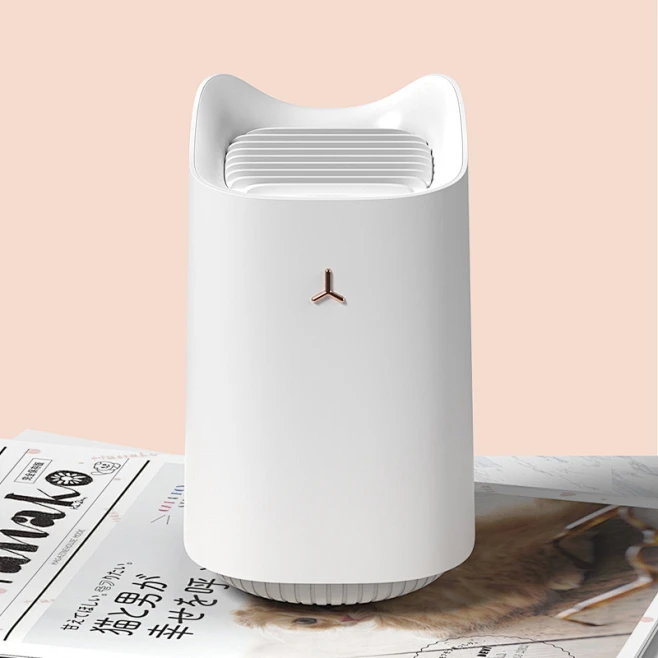 可爱萌猫咪少女心造型简约白色粉色无辐射静音卧室客厅家用灭蚊器-淘宝网