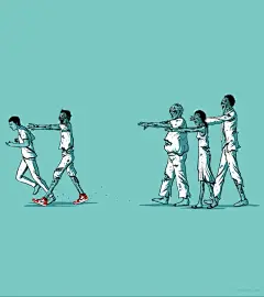 Nike创意T恤 插画手绘