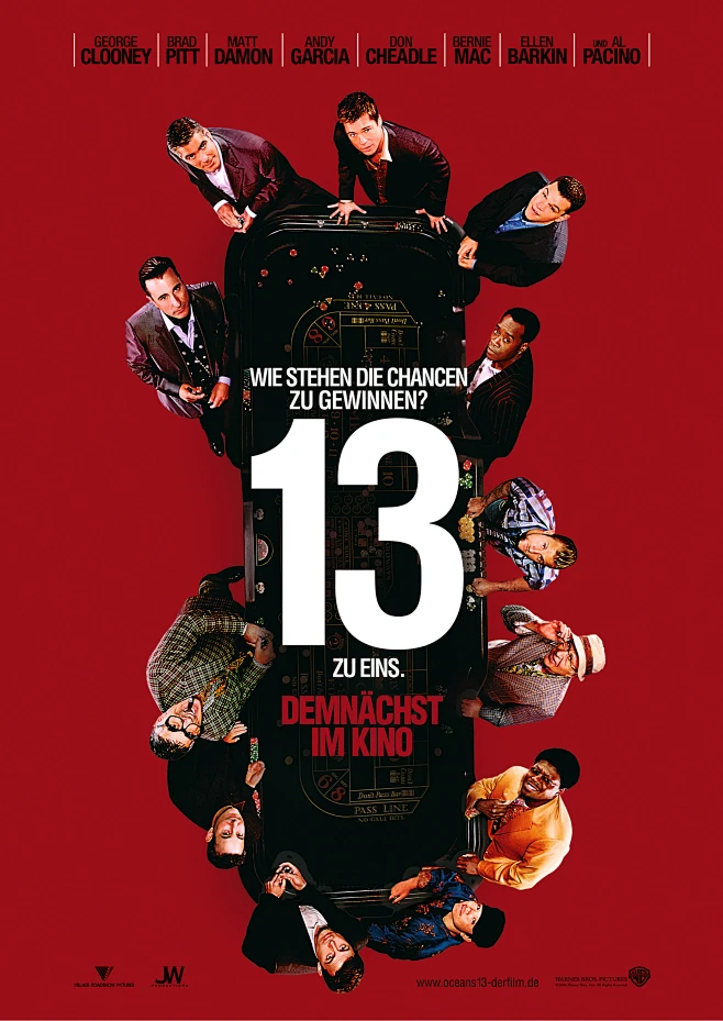 ······ 电影名称：十三罗汉 Ocean's Thirteen 图片类型：正式海报 原图尺寸：2485x3508 文件大小：1696 ...