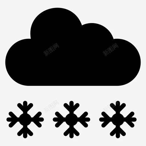 暴雪大雪降雪天气 雪云 icon 图标 标识 标志 UI图标 设计图片 免费下载 页面网页 平面电商 创意素材-花瓣网