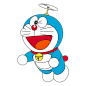 机器猫卡通哆啦A梦叮当猫印花图案