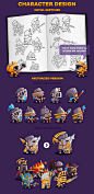 Game Art of The King's League : Odyssey on Behance #素材# #色彩# #APP#