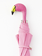 日本代购 MUVEIL 粉色火烈鸟折伞和长伞（其实也不是很长……）-淘宝网