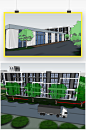厂区规划建筑模型企业厂房SU模型