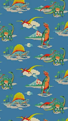 【Cathkidston高清壁纸 —— 恐龙】