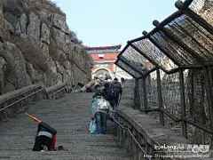 (泰山)下山(1)南天门、升仙坊、十八盘、对松山 多图, 宏日当头小八旅游攻略