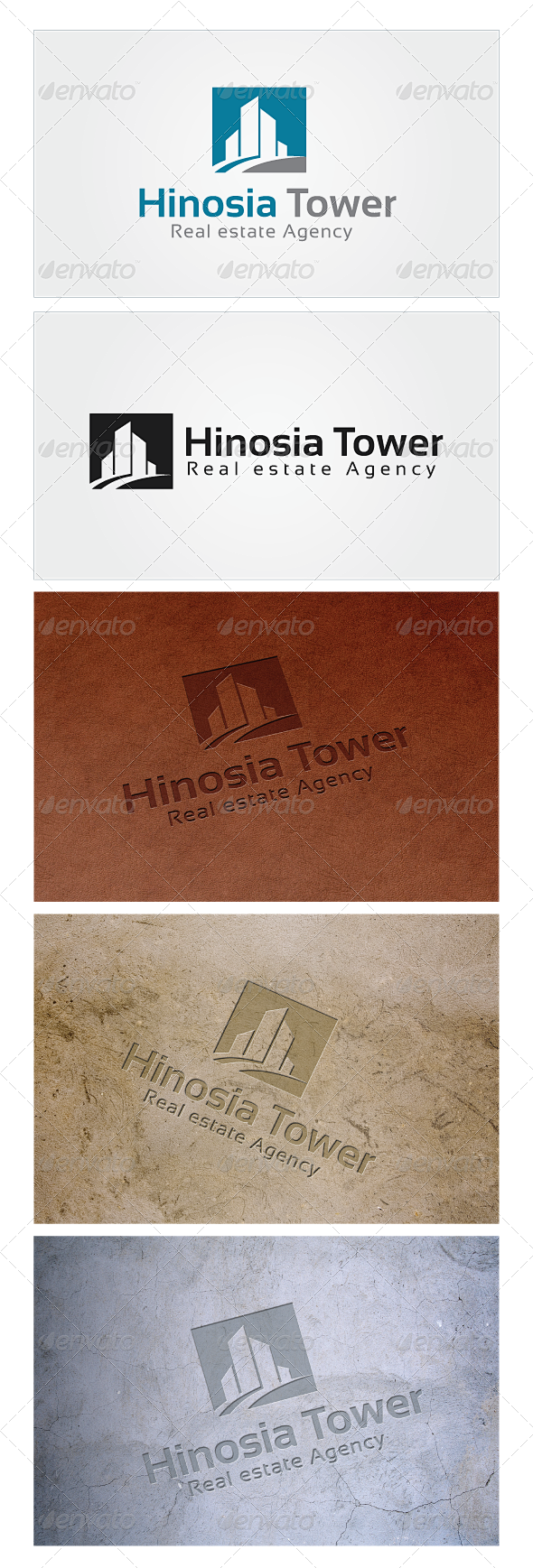 Hinosia塔标志模板——建筑标志模板...