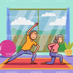 老年生活  - 源文件下载【酷图网】老年生活,晚年生活,老年人,长辈,爷爷奶奶,外公外婆,卡通人物,上年纪,祖父母,外祖父母