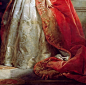 Princesss Mathilde Bonaparte (1861) (detail) by Edouard Louis Dubufe (1820 -1883).