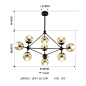魔豆吊灯现代简约创意个性客厅卧室餐厅灯具北欧美式分子圆球吊灯-tmall.com天猫
