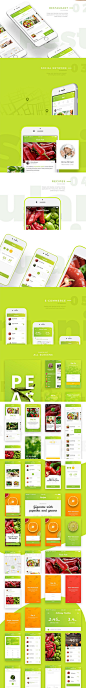 食物主题 APP UI 套件 Food UI Kit – Restaurant, Recipe, Shop, Social  