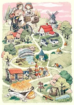 染町/充满了生活气息又特别温暖童话|插画分享 - 知乎