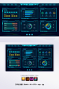 科技感大数据可视化智慧统计大屏后台管理系统首页