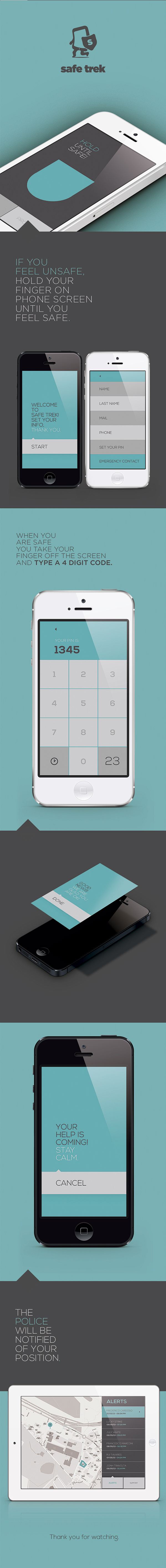 Safe Trek on Behance