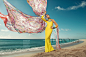 【图】让色彩满溢夏日海滩！模特Barbara Fiahlo演绎时尚杂志《Harper's Bazaar》墨西哥版2013年7月号度假大片！