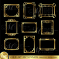 Gold ART DECO FRAME Clip Art: Art Deco Frames by MNINEDESIGNS