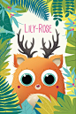 "Biche-Jungle" Faire-part de naissance original