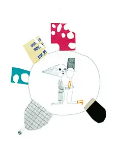 #插画+# 钢笔 + 铅笔 + 拼贴 = 这组简单精致的插画作品 。作者：Laura Bianchi（英国）