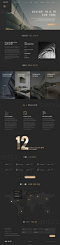 go.arch is a luxury, elegant and trendy #Bootstrap #template designed in two color styles: Dark & Light #architecture bureau, interior design, constructions, photographers and other corporate or creat