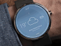 圆--智能手表UI设计 天气