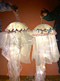 小朋友们做的水母灯简直太美啦！ : 这周的服装设计课让小朋友发挥，做属于自己的水母灯。 做的也太好看啦！惊喜呈现‍♀️ #绍兴画室  #少儿服装设计  #水母灯