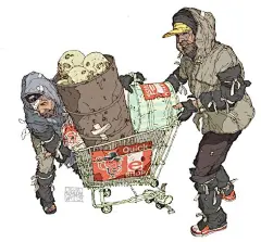 来自英国插画师Calum Alexander Watt 作品，感觉每个人物都有个故事，带有极强的叙事感~