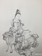 敬绘三十三观音之施药观自在，德王观自在