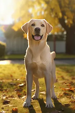 拉布拉多幼犬晒太阳