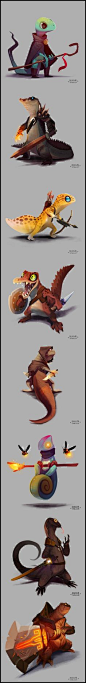 RPG Reptiles by Alex Braun (the snapping turtle is my favourite)
