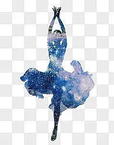 手绘水彩芭蕾舞者插画