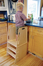 <strong>Home Project:</strong> Allow your child to participate in counter-height activities by building this stool.<br />: 
