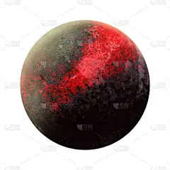 新发现的9颗行星 第九大气态巨行星开幕 太阳系-新的行星。 在白色背景上孤立的行星 高分辨率美丽的艺