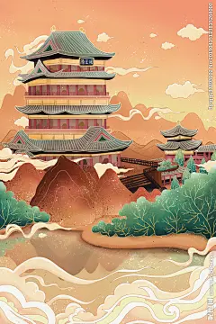 原创中国风手绘插画